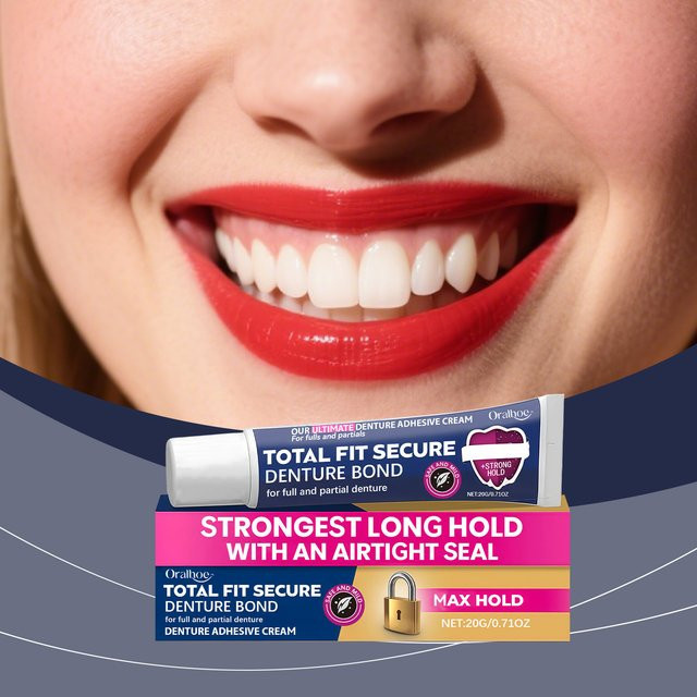 Oralhoe Total Fit Secure Prothesenkleber-Creme für Voll- und Teilprothesen - Bild 1