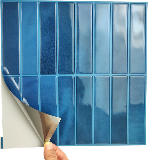 10 Stück selbstklebende Wandfliesen Aufkleber von Vividtiles, wasserdichte Tapete für deine DIY Hausdekoration, B/H: 25,4 x 25,4 cm - Bild 1