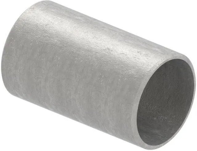 FeNau Steckfitting aus V2A Edelstahl für Rohr Ø 42,4 mm x 2,0 mm Wandstärke, Länge: 65 mm, ohne Mittelsteg, Farbe: Silber - Bild 1