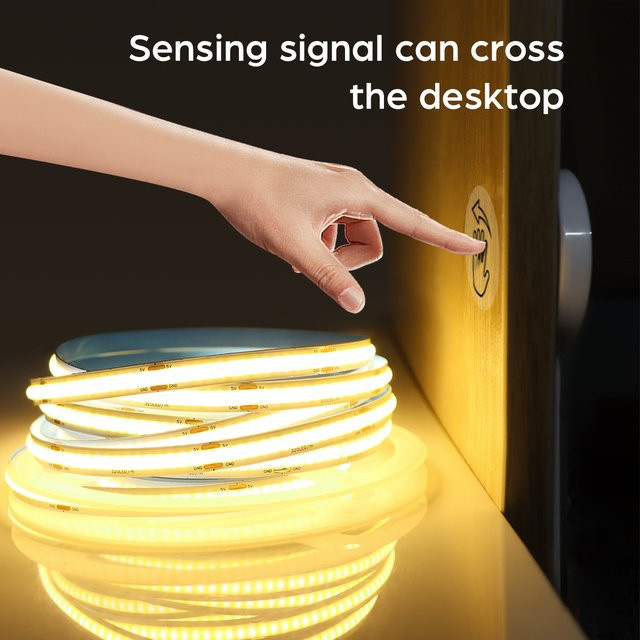MALITAI USB COB LED Streifen Licht in Weiß mit Hand-Scan Dimmer und Touch Sensor, 5V, 120 LEDs/m - Bild 1