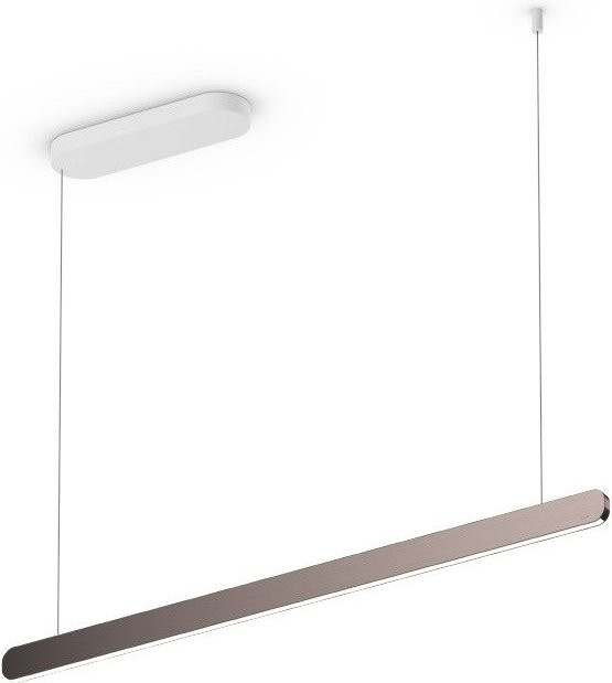 Occhio Mito linear volo 100 up LED-Pendelleuchte in Weiß matt mit Phantom-Ausführung und Occhio air Modul für die Tischbeleuchtung - Bild 1