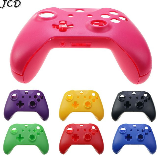 Jcd Ersatzgehäuse Set für Xbox One Slim inklusive Front-, Rückseite- und Batteriemaske in Schwarz - Bild 1