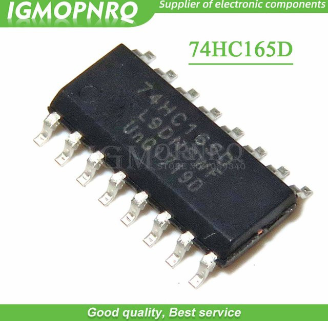 10 Stück 74HC165D SN74HC165D Zähler-Schieberegister 8-Bit-Parallel-Eingang SOP-16 in Schwarz - Bild 1