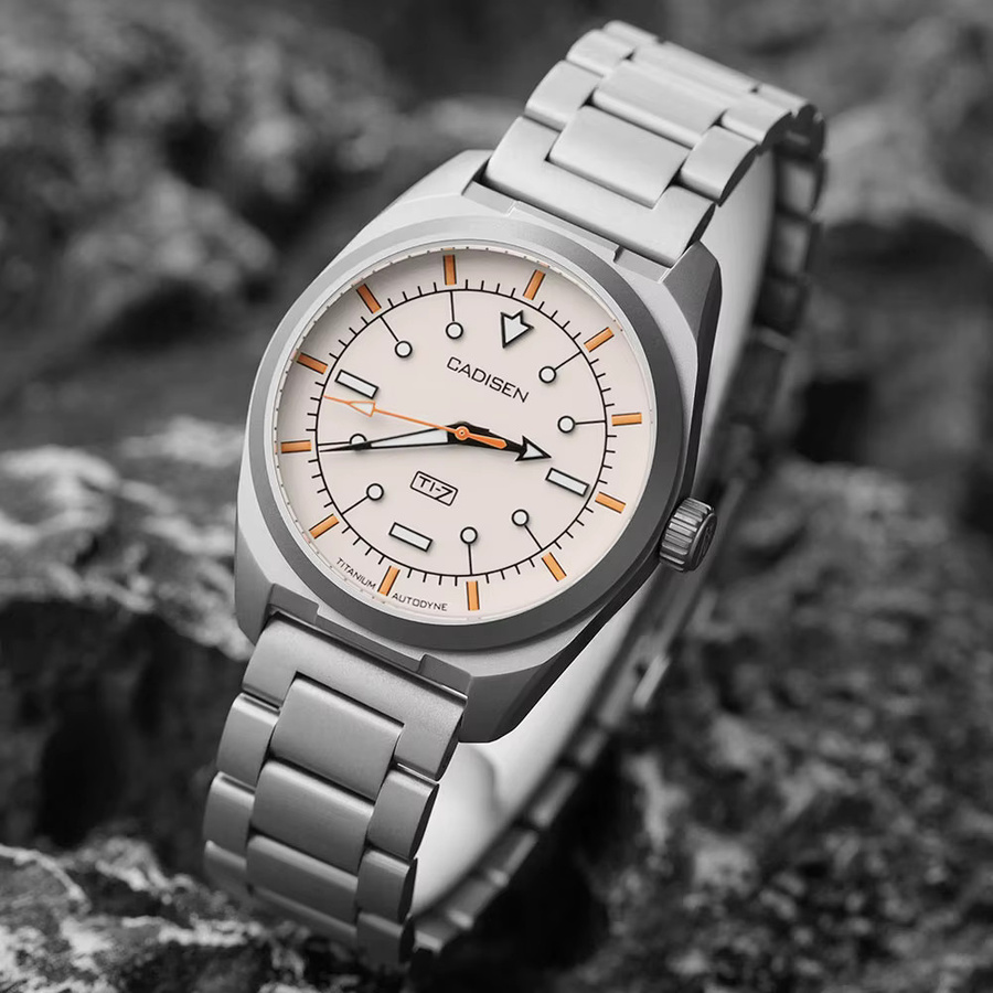 CADISEN Armbanduhr, Automatik, Titanstahl, Edelstahl, grau, Herren - Bild 5