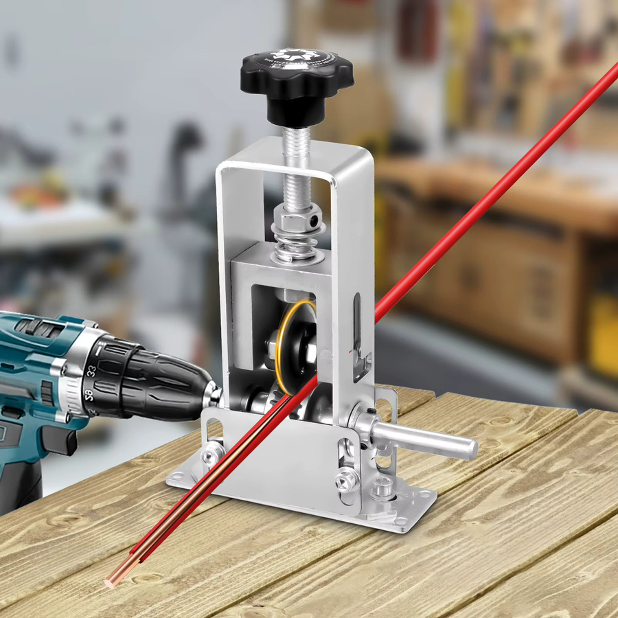 Tragbarer manueller Kabelabisolierer für 1-25mm mit Handkurbel und Elektrobohrer in Silber - Bild 5