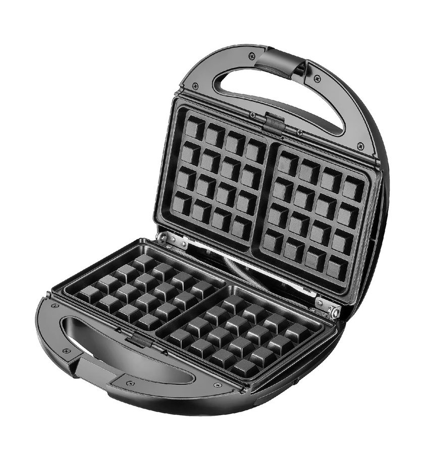 Camry 6-in-1 Sandwichtoaster mit 1200 W und antihaftbeschichteten Platten in Silber/Grau - Bild 2