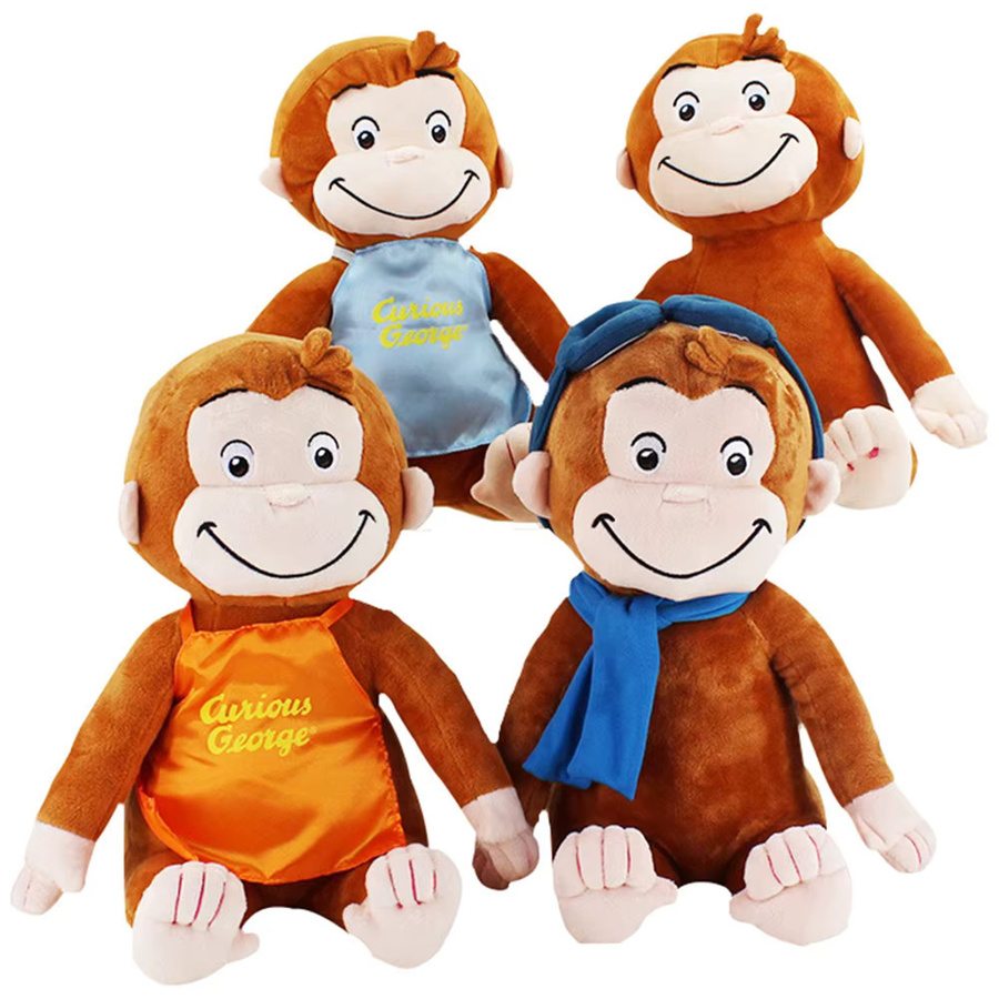 Molutian Curious George Plüschtier, Affe, 30cm, Braun - Bild 2