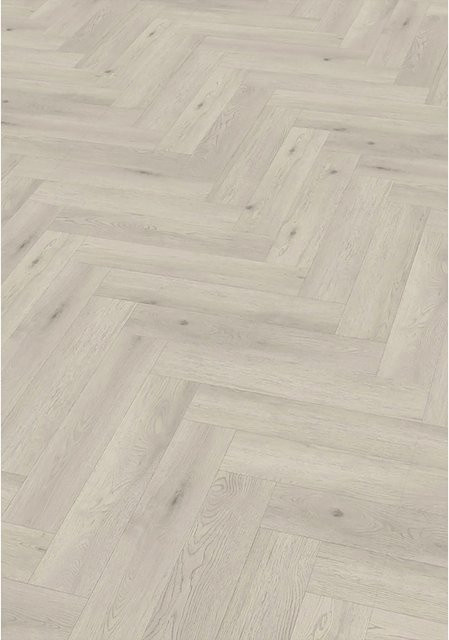 Check One Click-Vinylboden Mühlenfeld Oak Herringbone in Braun und Beige - Bild 1