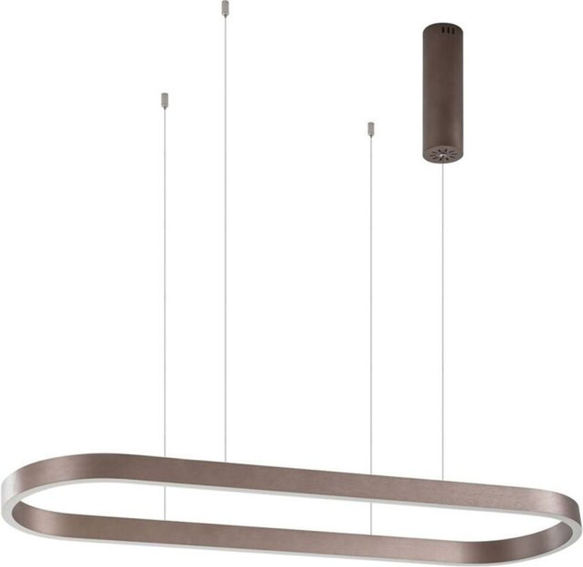 Smart Home Pendelleuchte melinay von Lucande aus Aluminium in Braun mit dimmbarer LED und Fernbedienung - Bild 1