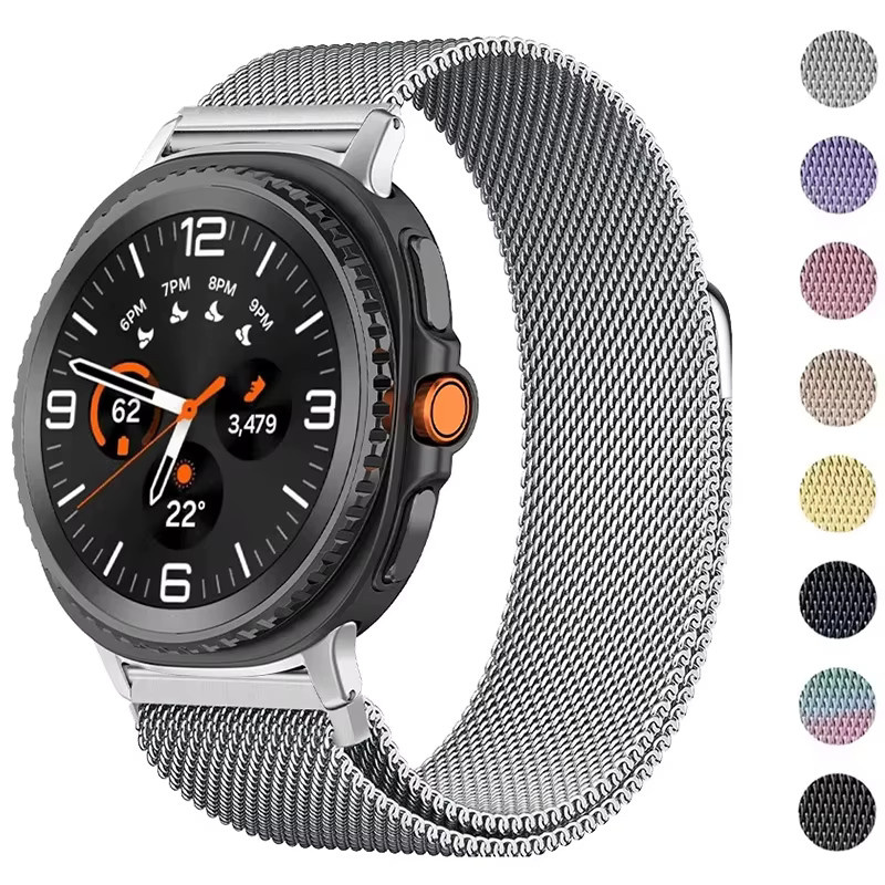 SNQP Uhrenarmband Edelstahl, Silber, Milanese Loop für Samsung Galaxy Watch - Bild 6