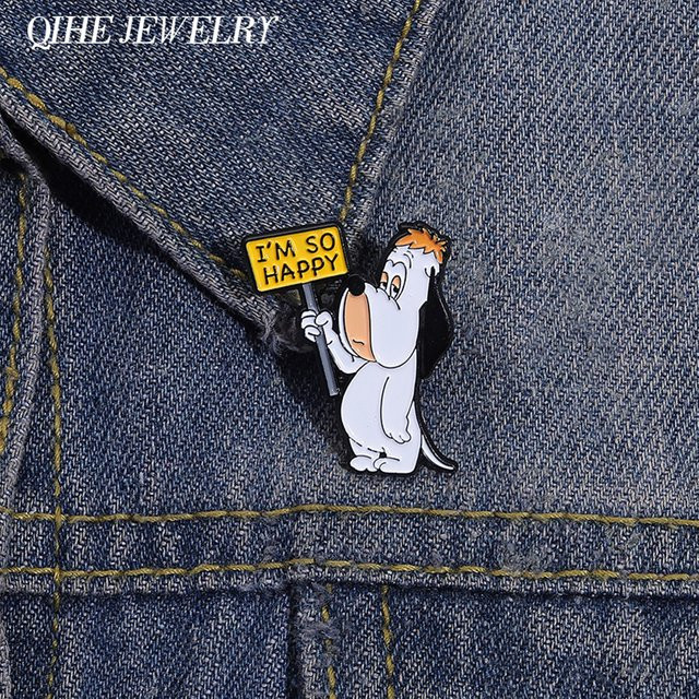 QIHE JEWELRY Emaille-Anstecknadel Hund, Kinder - Bild 1