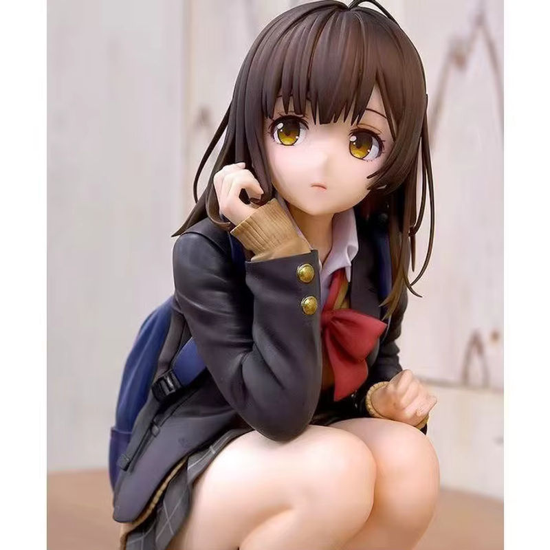 Bandai Anime Figur Ogiwara Sayu Sitzende Schulmädchen Uniform Modell aus Kunststoff, mehrfarbig - Bild 2