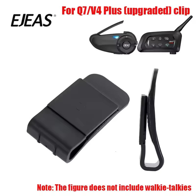 EJEAS Q7 Original Montage Clip für EJEAS V4 PLUS, V6 PRO+, V7 und Q8 Motorrad Helm Intercom in Schwarz - Bild 2