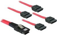 Delock Mini SAS SFF-8087 auf 4x SATA Adapterkabel, 1 m - Bild 1