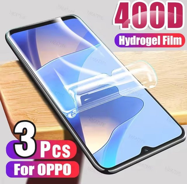 3er-Set Hydrogel-Displayschutzfolien für OPPO Reno 12 11 10 9 Pro Plus und Find X8 X7 X6 X5 Ultra, transparente Vollabdeckung - Bild 1