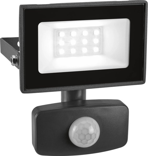 LED Strahler 10 W mit Bewegungssensor in Grau für Außen- und Innenbereiche - Bild 1