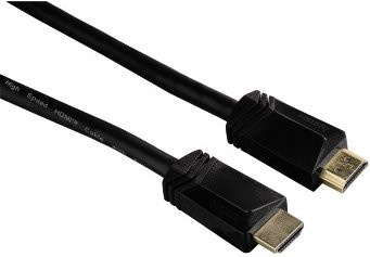 Hama High Speed HDMI Kabel mit Ethernet und vergoldeten Steckern in Schwarz, Länge: 5,0 m - Bild 1