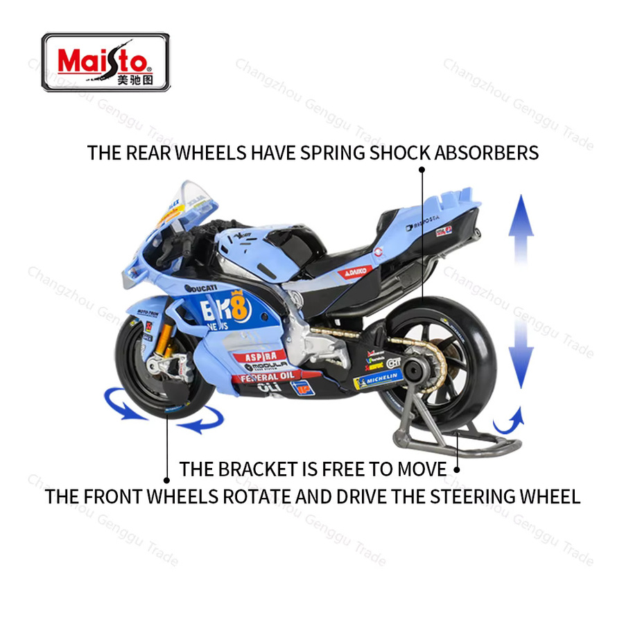 Maisto 2025 BK8 Gresini Racing Moto GP Repsol Team, Motorrad-Modell, 1:18, Metall, ab 3 Jahren - Bild 2