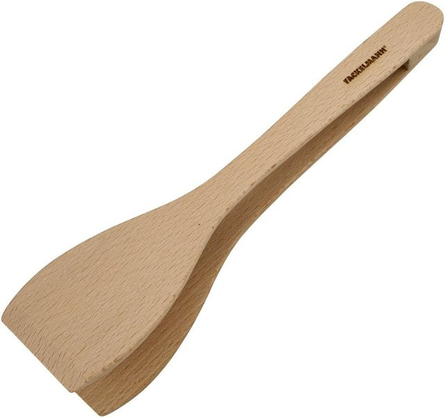 Fackelmann Holzzange Eco aus FSC-zertifizierter Buche, braun, Länge: 30 cm - Bild 1