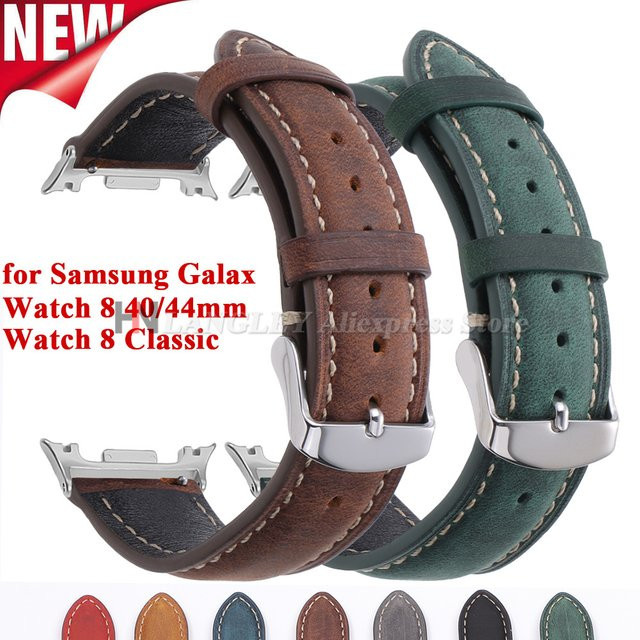 langley Uhrenarmband Kalbsleder, Retro, Unisex - Bild 1