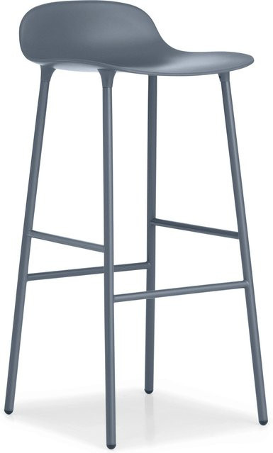 Normann Copenhagen Form Barstuhl mit Metallgestell in Blau im skandinavischen Design - Bild 1