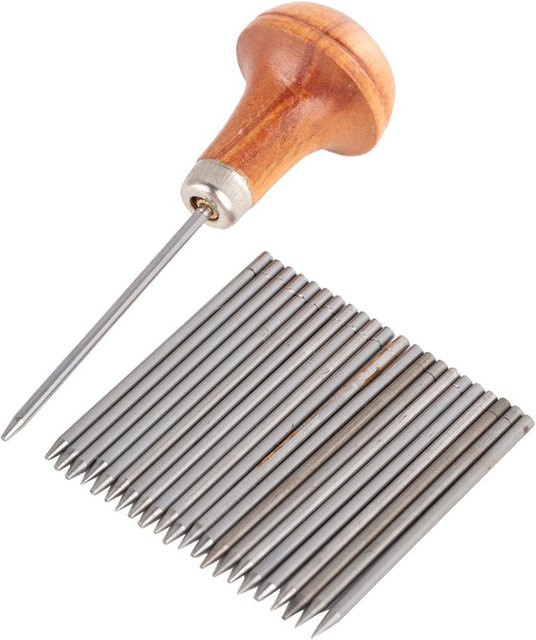 23-teiliges Schmuckwerkzeug-Set aus Metall für das Setzen von Perlen und Diamantsteinen in Grau - Bild 1