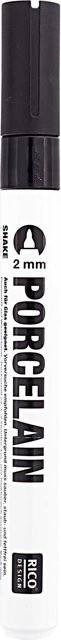Rico Design Porzellanmarker 2mm Schwarz - Bild 1