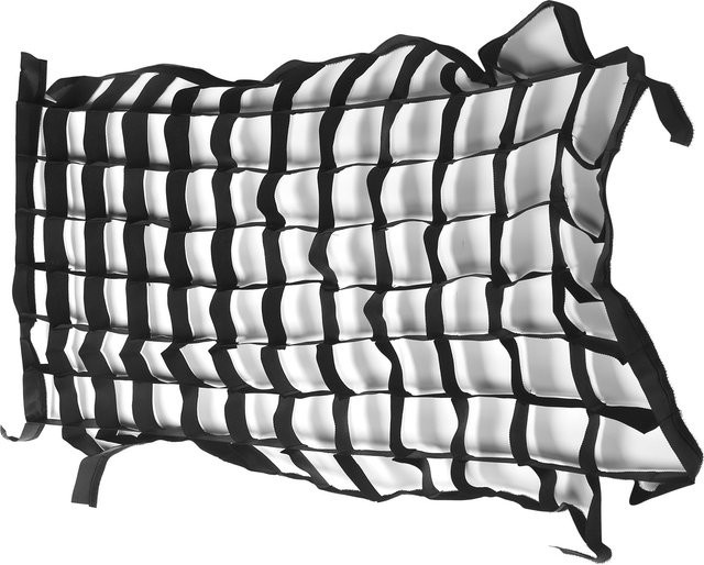 VBESTLIFE Nylon Softbox Gitter Schwarz, faltbares Cellular Grid Mesh für Fotografie Studio Zubehör, B/H: 50 x 70 cm - Bild 1