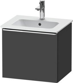 Duravit Waschtischunterschrank D-Neo wandhängend in Grau matt B: 51 cm, T: 40,2 cm, H: 44 cm - Bild 1
