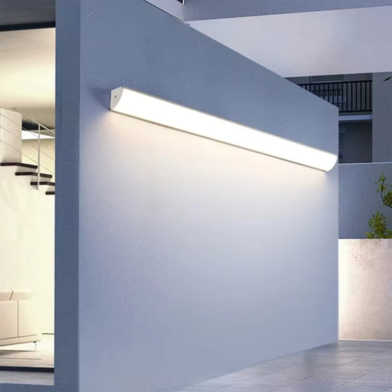 Z ZOSIMIO LIGHT Minimalistische Wandleuchte für Außen und Innen mit langen Streifen, wasserdichte Außenwandleuchte für Garten, Veranda und Innenhof - Bild 5