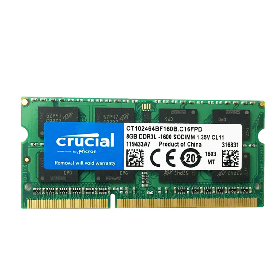 Crucial DDR3 DDR3L SODIMM Laptop RAM Speicher in Grün - Bild 2