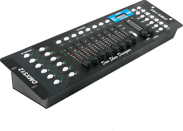 GVT 192 DMX-Controller 512 DMX-Konsole DJ-Steuerpult in Schwarz - Bild 1