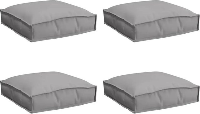 Set aus 4 Kissen von vidaXL in Grau aus Oxford-Stoff, B/T/H: 40 x 40 x 8 cm - Bild 1