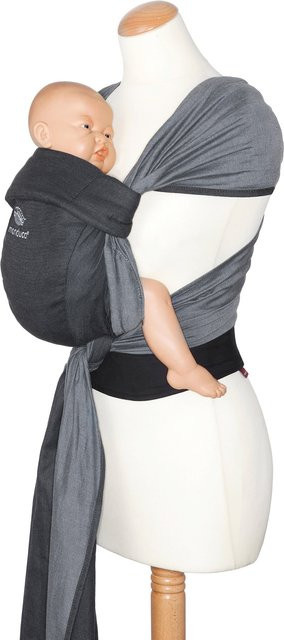 Manduca Twist Hybrid Babytrage aus Baumwolle, Grau, 2 Tragepositionen - Bild 1