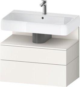 Duravit Waschtischunterschrank Qatego in Weiß mit 1 Kasten und Nischenbereich, B/T/H: 79 x 47 x 59 cm - Bild 1