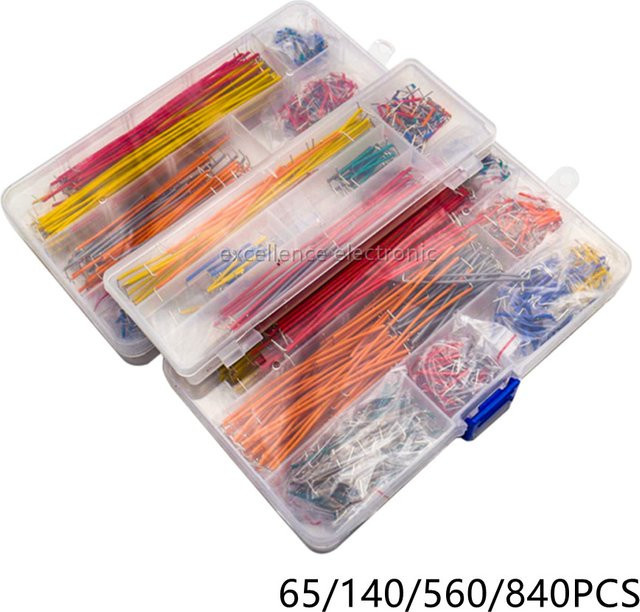 ZSDZFYLLK Breadboard Jumper Kabel Set mit U-Form Drähten in Multicolour für DIY Arduino Projekte - Bild 1