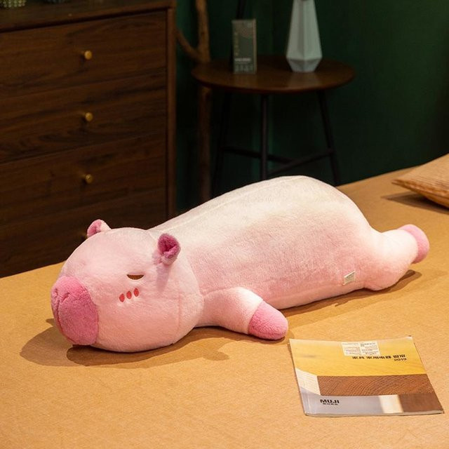 BC Pet Supplies Kawaii Capybara Plüschtier, rosa, 60cm - Bild 1