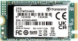 Transcend 400S M.2 NVMe SSD 2 TB PCI Express 3.0 3D NAND Schwarz (TS2TMTE400S) - Bild 1