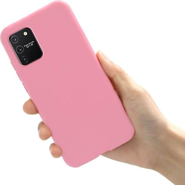 Luxuriöse Silikon Handyhülle für Samsung Galaxy S10 Lite und Note 10 Lite in Rosa - Bild 1