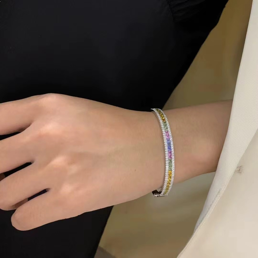 MEEKCAT Armband, 925 Silber, Moissanit, Damen - Bild 3