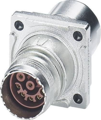 Phoenix Contact M17 Compact Steckverbinder Wanddurchführung ST-08S1N8ACK04S Silber - Bild 1