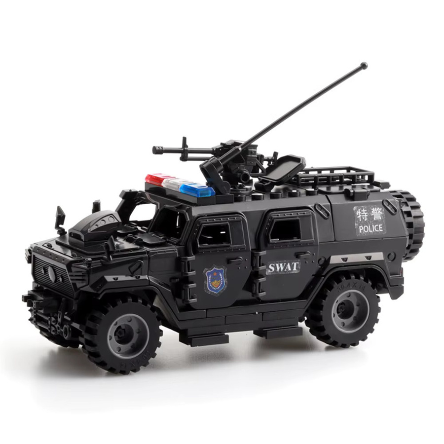 DBPALY Weltkrieg Armee Militär Soldaten Polizei SWAT Gepanzertes Fahrzeug, Modell Bausteine - Bild 3