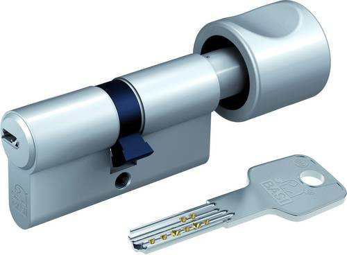 BASI Profil-Knaufzylinder BM5030-0035 in Silber, verschiedenschließend, Messung: Länge 30 mm / 65 mm - Bild 1