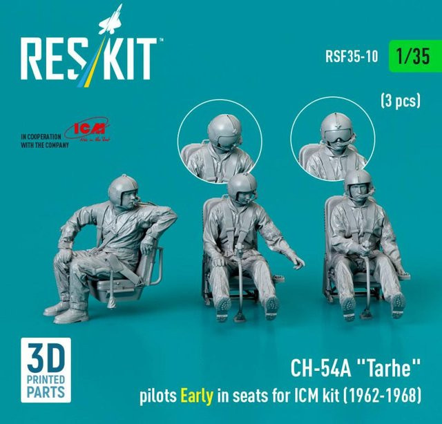 ICM CH-54A Tarhe - Pilots Early in seats, 3-teiliges Set, 1:35 - Bild 1