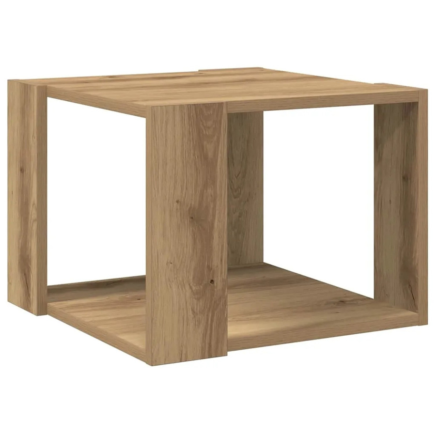 vidaXL Couchtisch Artisan-Eiche in Braun aus Holzwerkstoff B/T/H: 40 x 40 x 30 cm - Bild 2