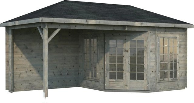 Palmako Holz-Pavillon Melanie Grau inklusive Fußboden B/H/T: 557 x 307 x 557 cm - Bild 1