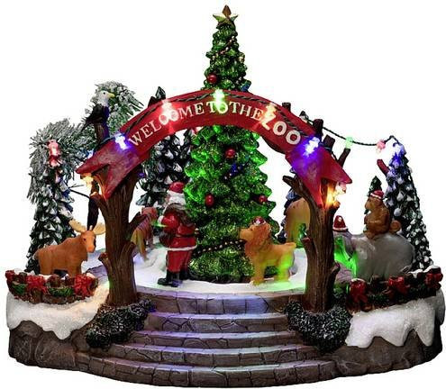 Konstsmide LED Weihnachtszoo Szenerie mit Musik, Bunt, Breite: 28 cm - Bild 1
