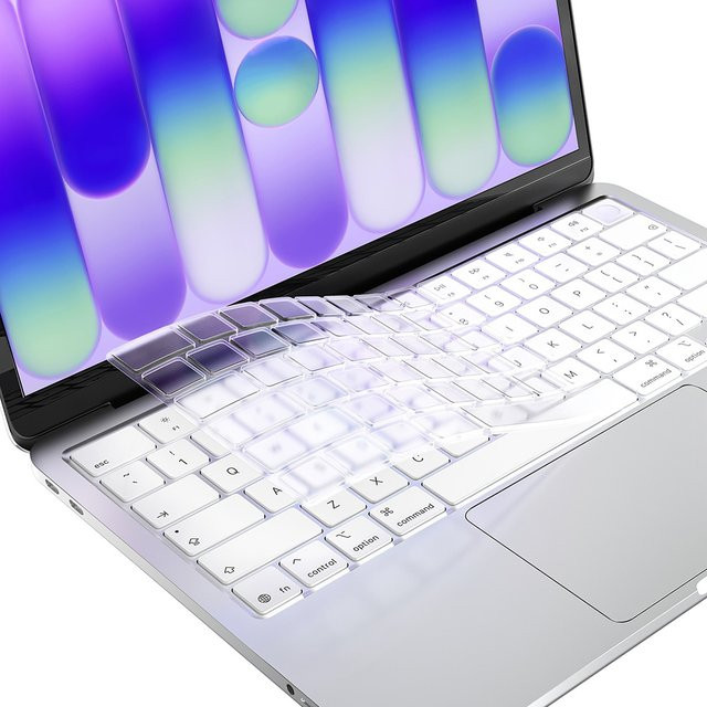 Transparente Tastaturabdeckung für Apple MacBook Air 13.6 und 15 Zoll sowie MacBook Pro 13 - Bild 1