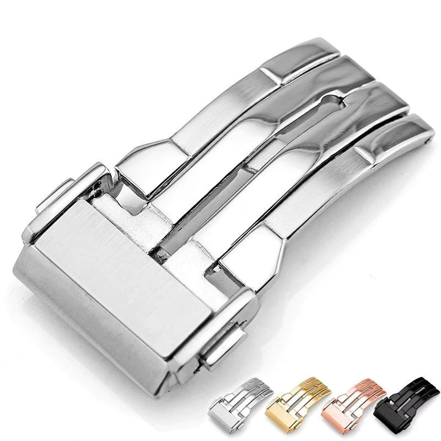 Uhrenarmband Edelstahl, Sicherheits-Klappschnalle, 18 mm 20 mm 22 mm - Bild 1