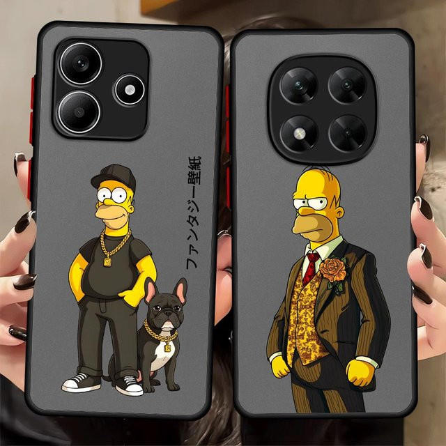 Die Simpsons Homer Handyhülle für Xiaomi Redmi Note 14 13 12 11 Pro Plus und weitere Modelle - Bild 1